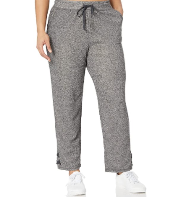JUST MY SIZE Women's Plus Size Jogger with Lace-up Legs