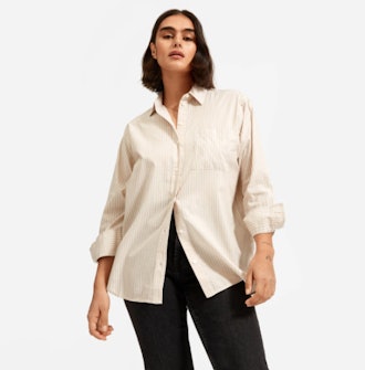 The Silky Cotton Oversized Shirt