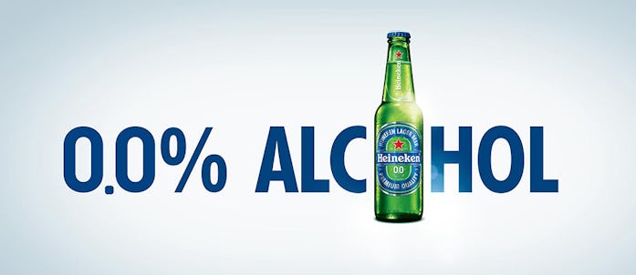 Heineken 0.0 non-alcoholic beer.