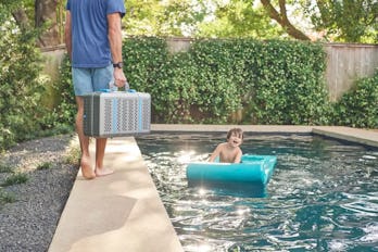 A Nomad Grill by the pool