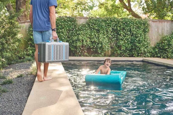 A Nomad Grill by the pool