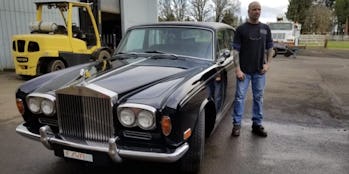 Rolls-Royce retrofitted with an electric motor.