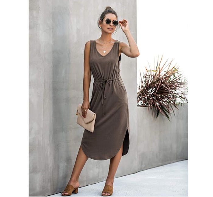 Longwu Drawstring Midi Dress