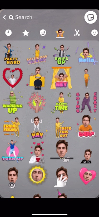 Here's how to use Snapchat's new cameo stickers.