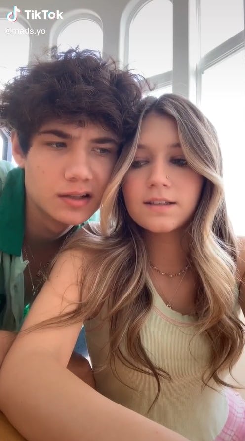 TikTok stars Mads Lewis and Jaden Hossler's relationship timeline.