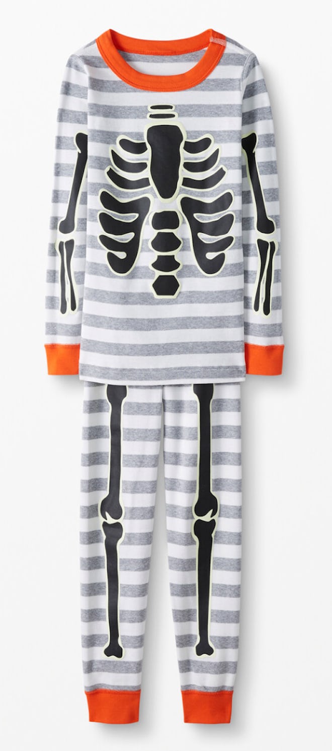 Long John Pajamas In Organic Cotton - Skeleton Crew