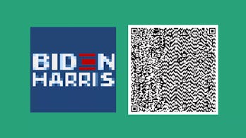 QR code for the Biden-Harris sign.