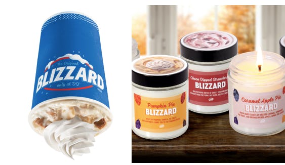 Dairy Queen's 2020 Fall Blizzard Menu & Candle Collection Includes
