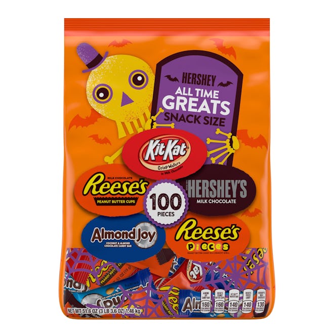 Hershey, Halloween Candy Assortment All Time Greats Snack Size, 100 Ct., 51.6 Oz.