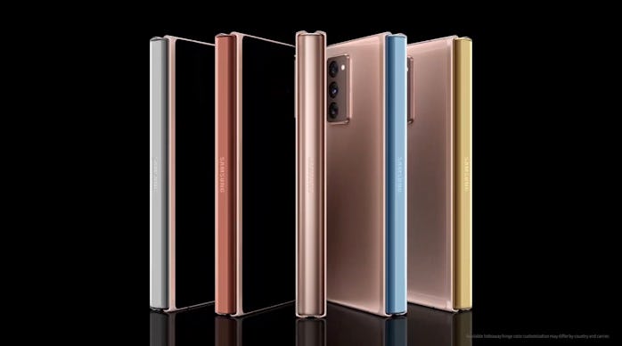 Galaxy Z Fold 2 hinge colors