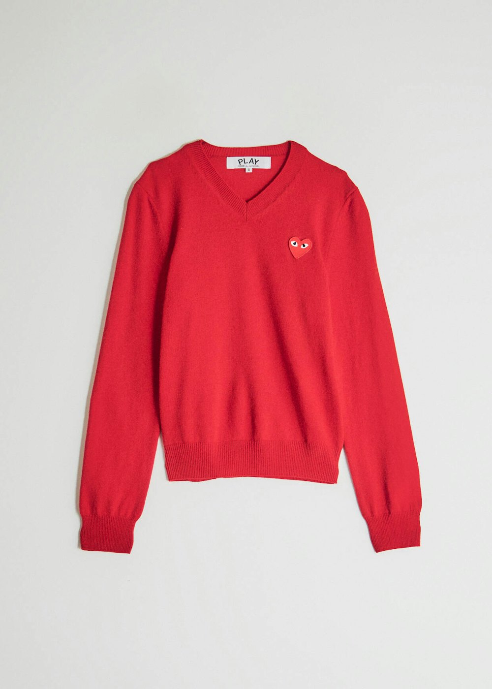 Play Red Heart V-Neck Pullover in Red