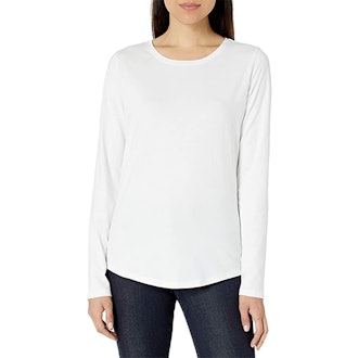 Amazon Essentials 100% Cotton Long-Sleeve Crewneck T-Shirt