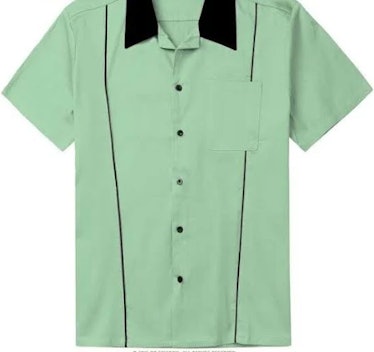 Shoppe Apparel Bowling Shirt Short-Sleeve Button-Up