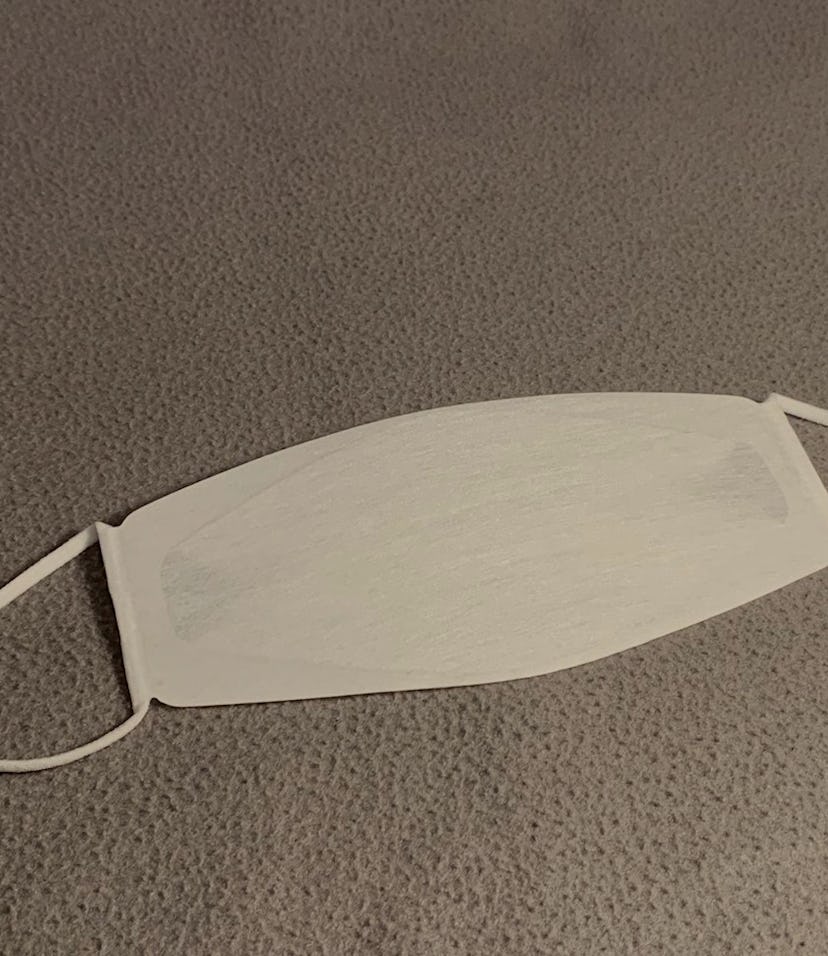 The Apple Face Mask is for employees only and was designed in-house.