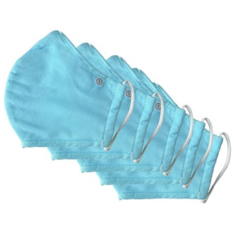 OS 100% Cotton Three-Layer Antimicrobial Face Mask (5-Pack)