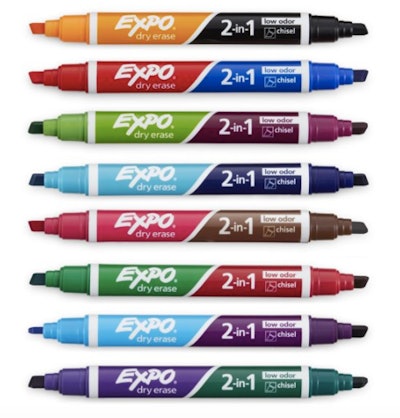 Expo Dual-ended Low Odor Dry Erase Markers