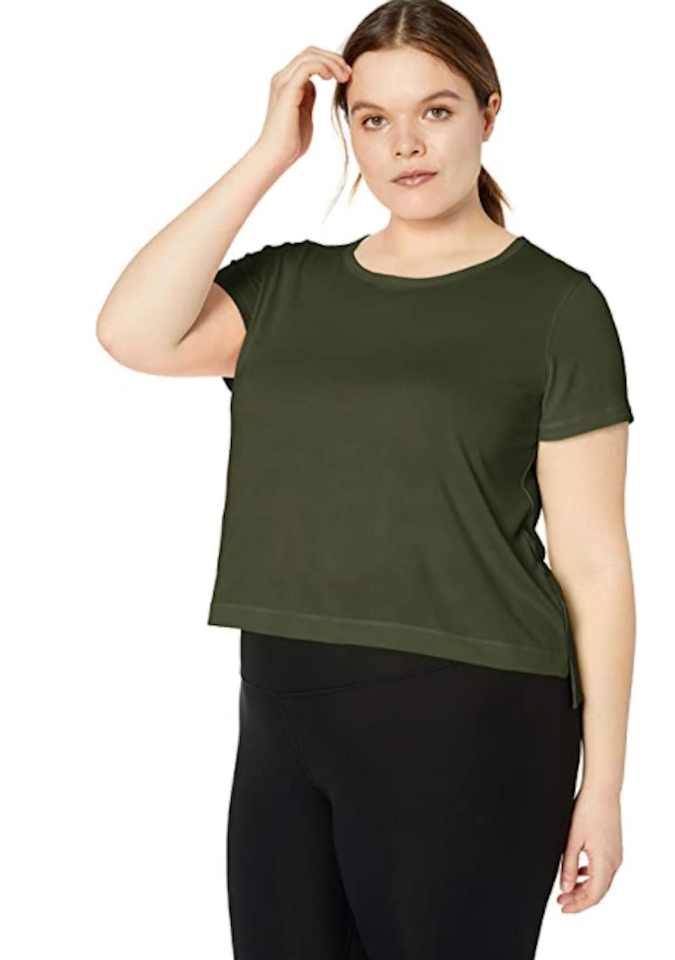 Core 10 Women's Jacquard Mesh Cropped T-Shirt