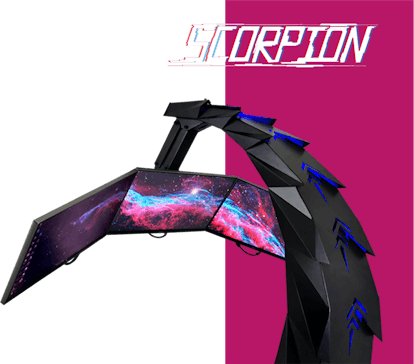 Cluvens' massive Scorpion gaming rig.