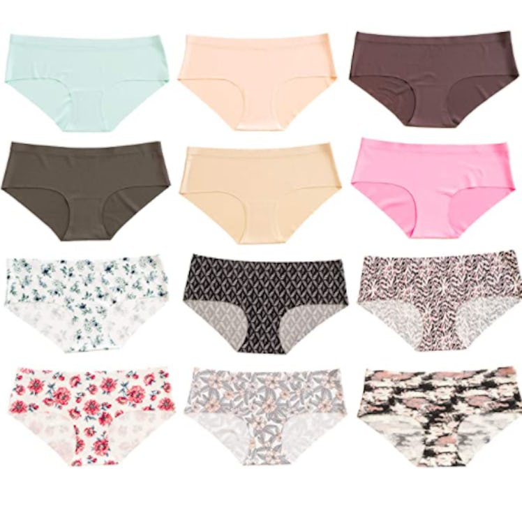 Alyce Intimates Women's Laser Cut Bikini Underwear (12-Pack)