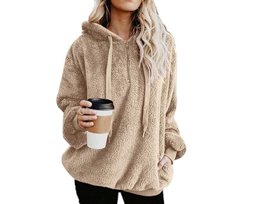 ReachMe Womens Sherpa Fleece Sweatshirt