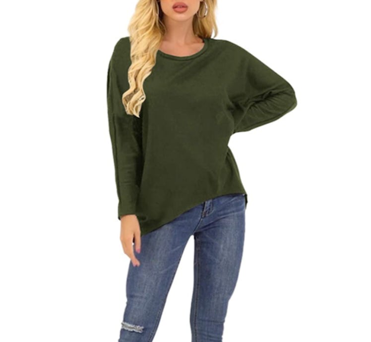 ZANZEA Women's Batwing Sweater