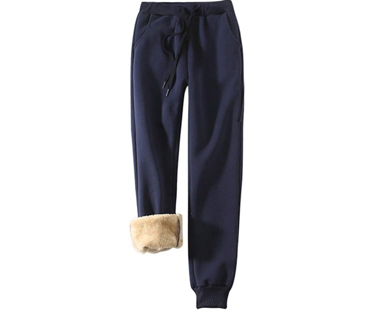 Yeokou Women's Sherpa Lined Athletic Sweatpants 