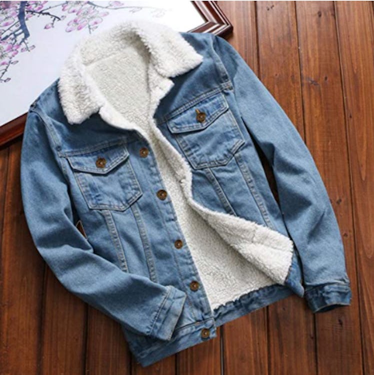 TOTOD Denim Jean Jacket with Inner Fleece