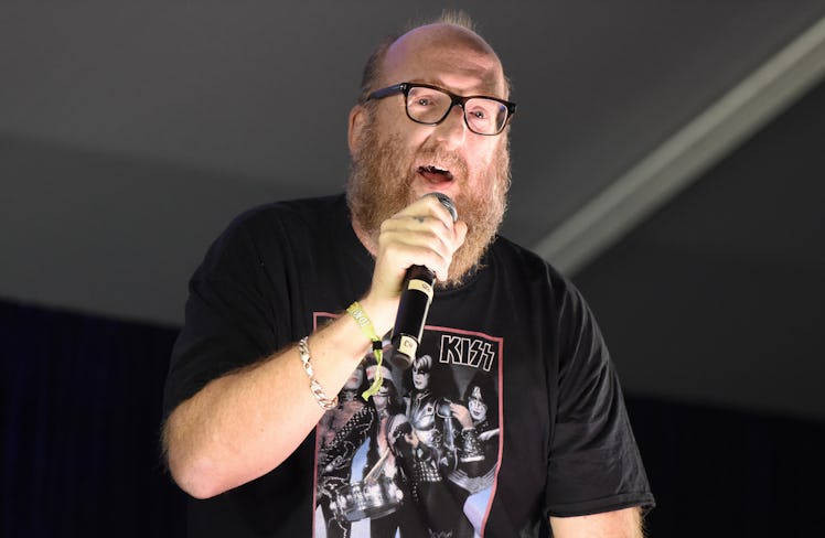 Brian Posehn performs during the ID10T Festival at Shoreline Amphitheatre in Mountain View, Californ...