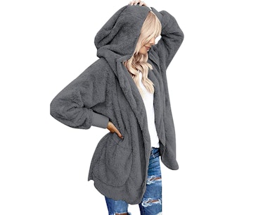 LookbookStore Women's Oversized Hooded Cardigan