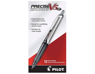 This 12-pack of pens feature a sturdy, sleek design, a retractable tip, and a rubber grip that's per...