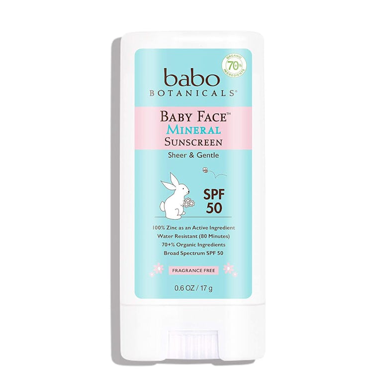 Babo Botanicals Baby Face Mineral Sunscreen Stick SPF 50