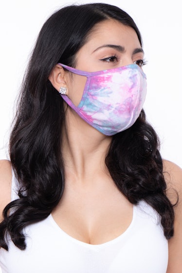 Curvy Sense Washable & Reusable Hand Tie-Dyed Face Mask