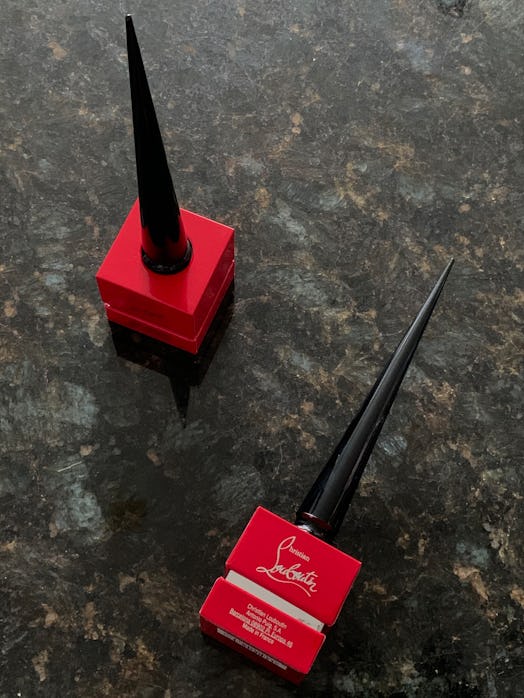 Christian Louboutin Beauty Matte Fluids nail review: new nail polish packaging.