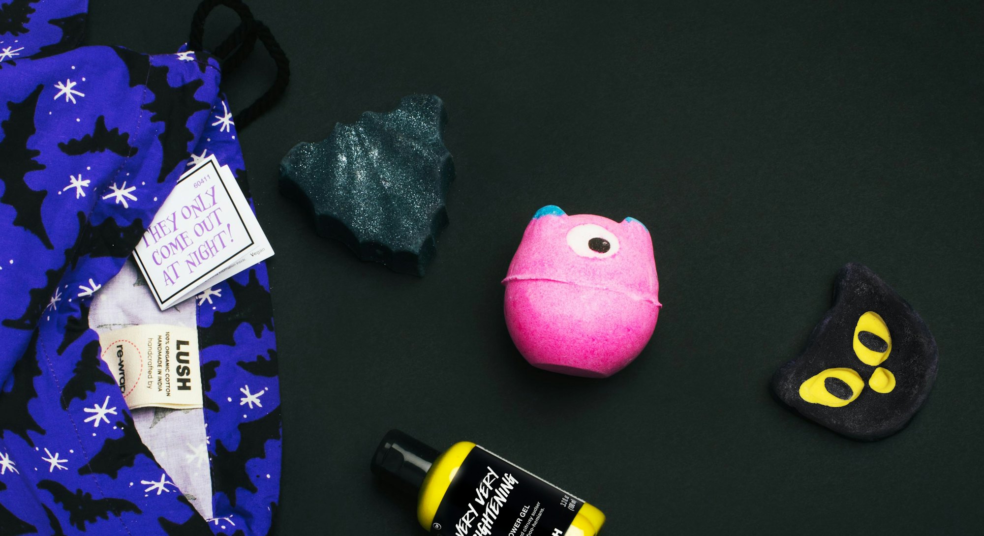 Lush's halloween collection features multiple new products. 