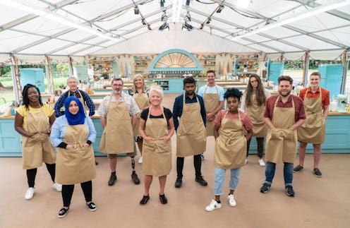 Great British Bake Off Contestants in the tent 