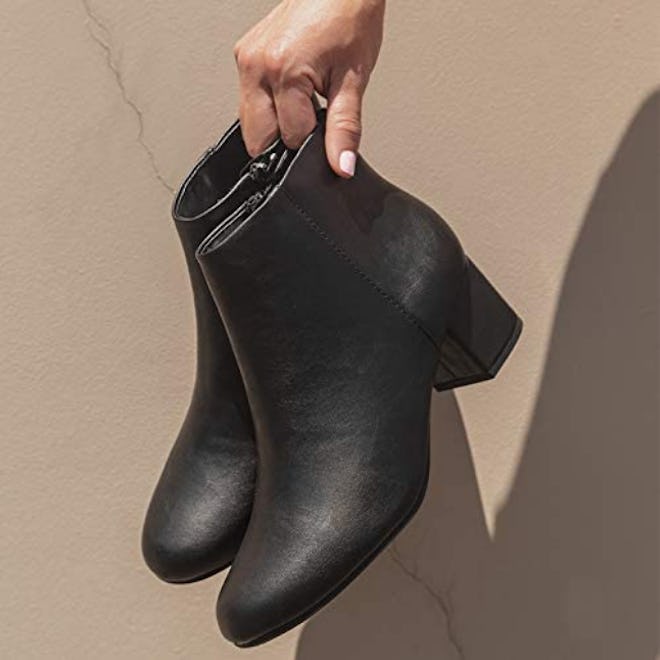 These low heel boots are some of the best black ankle boots.