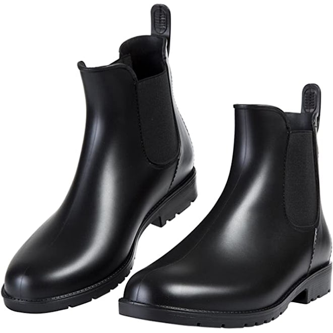 These rain boots are some of the best black booties.