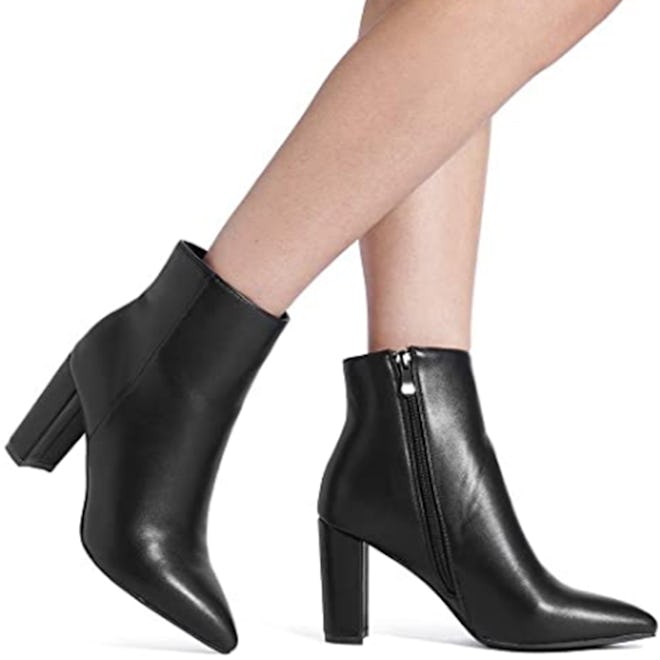 These chunky heel boots are some of the best black ankle booties.