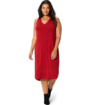 Daily Ritual Women's Plus Size Jersey Sleeveless V-Neck Dress