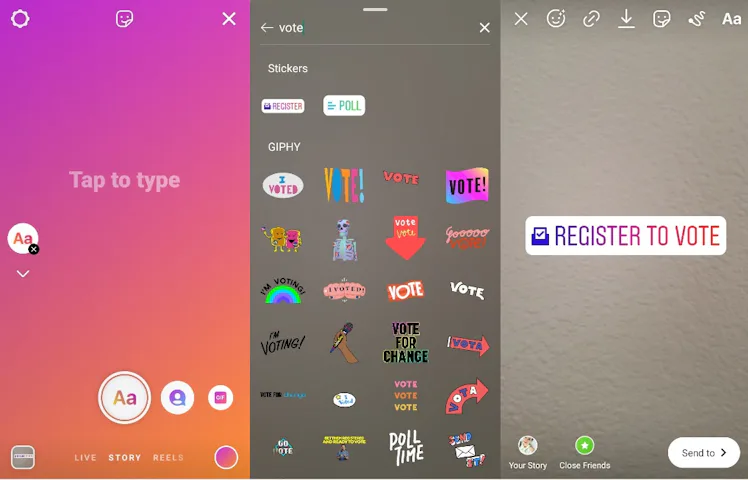 Ig Vote Sticker Here's How To Add Instagram's 2020