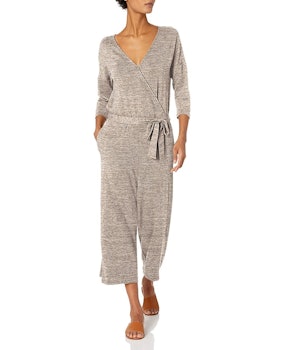 Daily Ritual Women's Supersoft Terry Elbow-Sleeve Jumpsuit