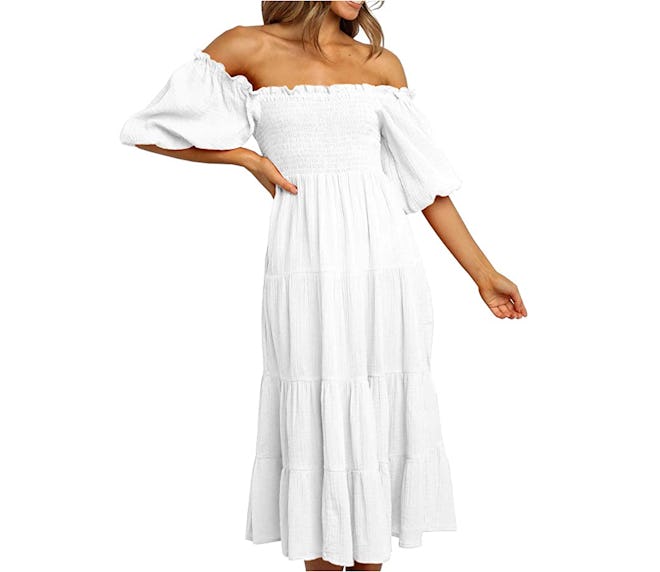 R.Vivimos Women's Summer Linen Midi Dress