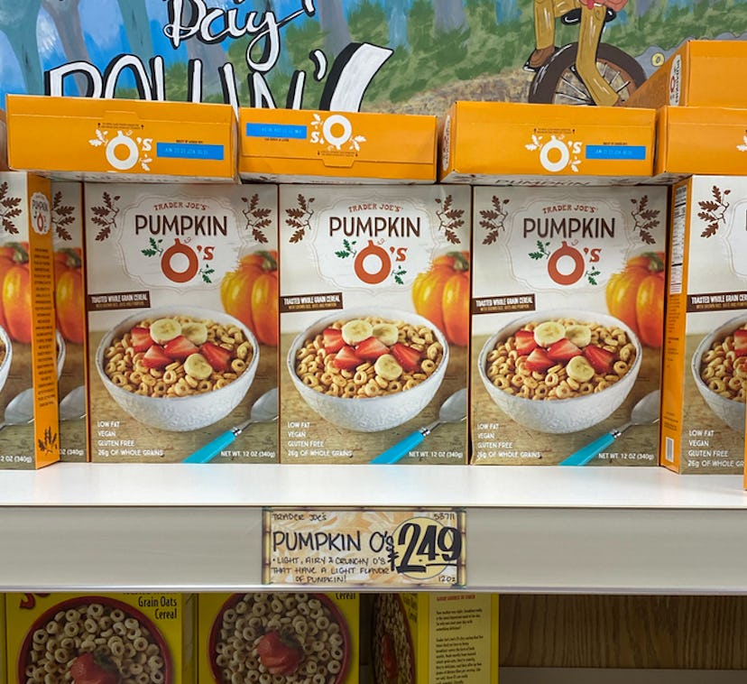 Boxes upon boxes of delicious pumpkin o cereal.