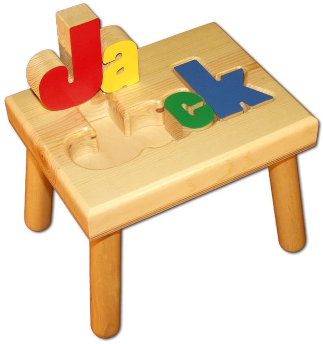 Damhorst Toys & Puzzles Personalized Wooden Child's Name Puzzle Stool
