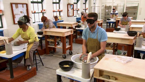 The Great Pottery Throw Down contestants make pottery by touch via WARNER MEDIA PRESS SITE