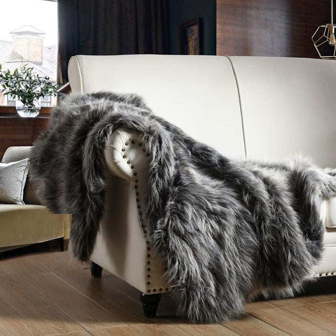 HORIMOTE HOME Luxury Faux Fur Throw Blanket