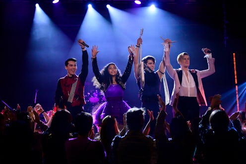 Julie, Reggie, Luke, and Alex on Julie and the Phantoms via the Netflix press site