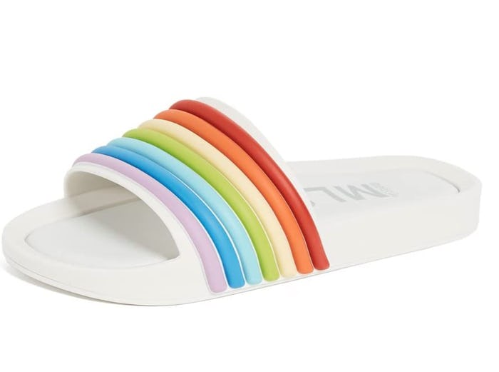 Melissa Womens Beach Slide 3DB Rainbow Sandal