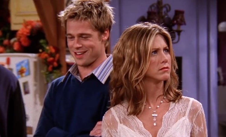 Brad Pitt guest starred on 'Friends' with Jennifer Aniston in 2001.