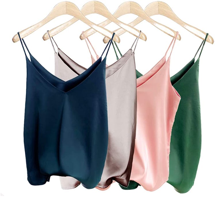 Van Royal Satin Camisole Tops (4-Pack)